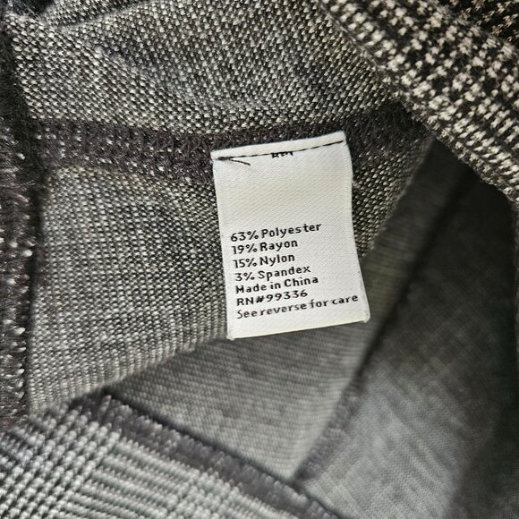 Nine West Pants Size XXL Black White Plaid Pull On Elastic Waist Leggings - Picture 6 of 7